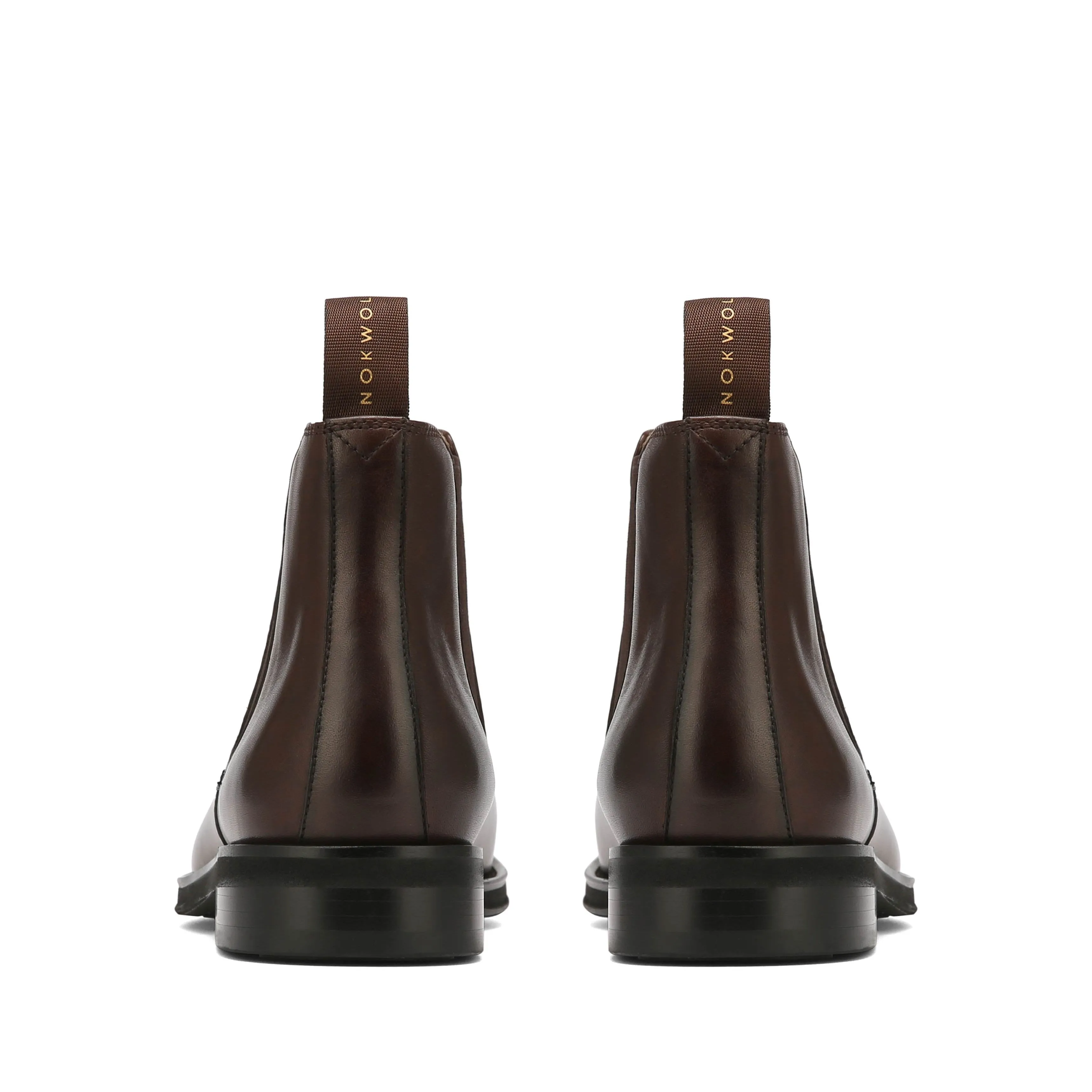 Knee High Chelsea Boots Leather Outback Brown Leather