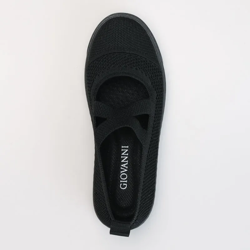 SLIP ON WITH CROSS STRAP DETAIL Crochet Fashion Doll Shoes Flat Foot