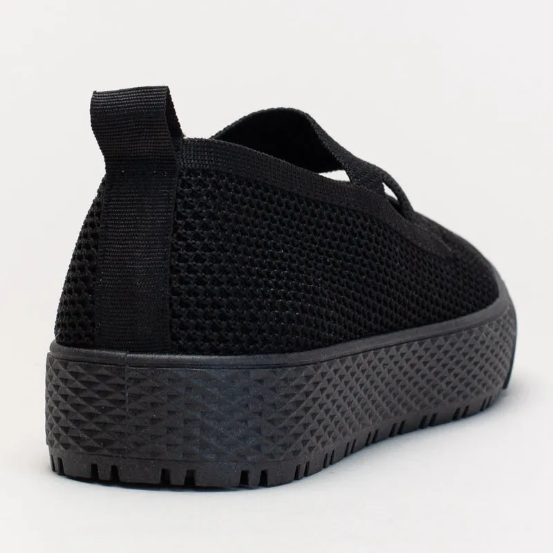 SLIP ON WITH CROSS STRAP DETAIL Flat Sparkly Bridal Shoes