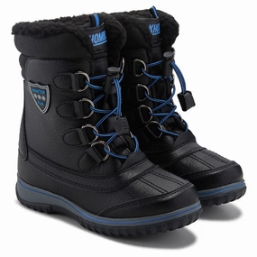 Cheap Sorel Snow Boots Tundra Alta Snow Boot Little Kid Black Blue Fleece Lined Mid Calf Boots KHD772
