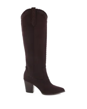 FINLEY - CHOCOLATE SUEDE Helms Boots