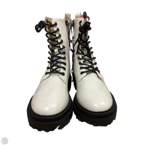 Boots Combat By Forever 21 In Ivory, Size: 7 Toxic Slime Combat Boots