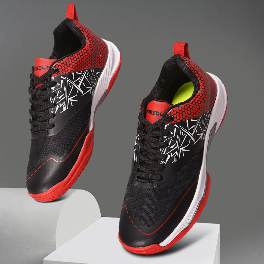 Badminton Kit Bag With Shoe Compartment FREEDOM Black Sports Non-Marking Paddle/Pickleball & Badminton Shoes For Men UNESKO By Liberty