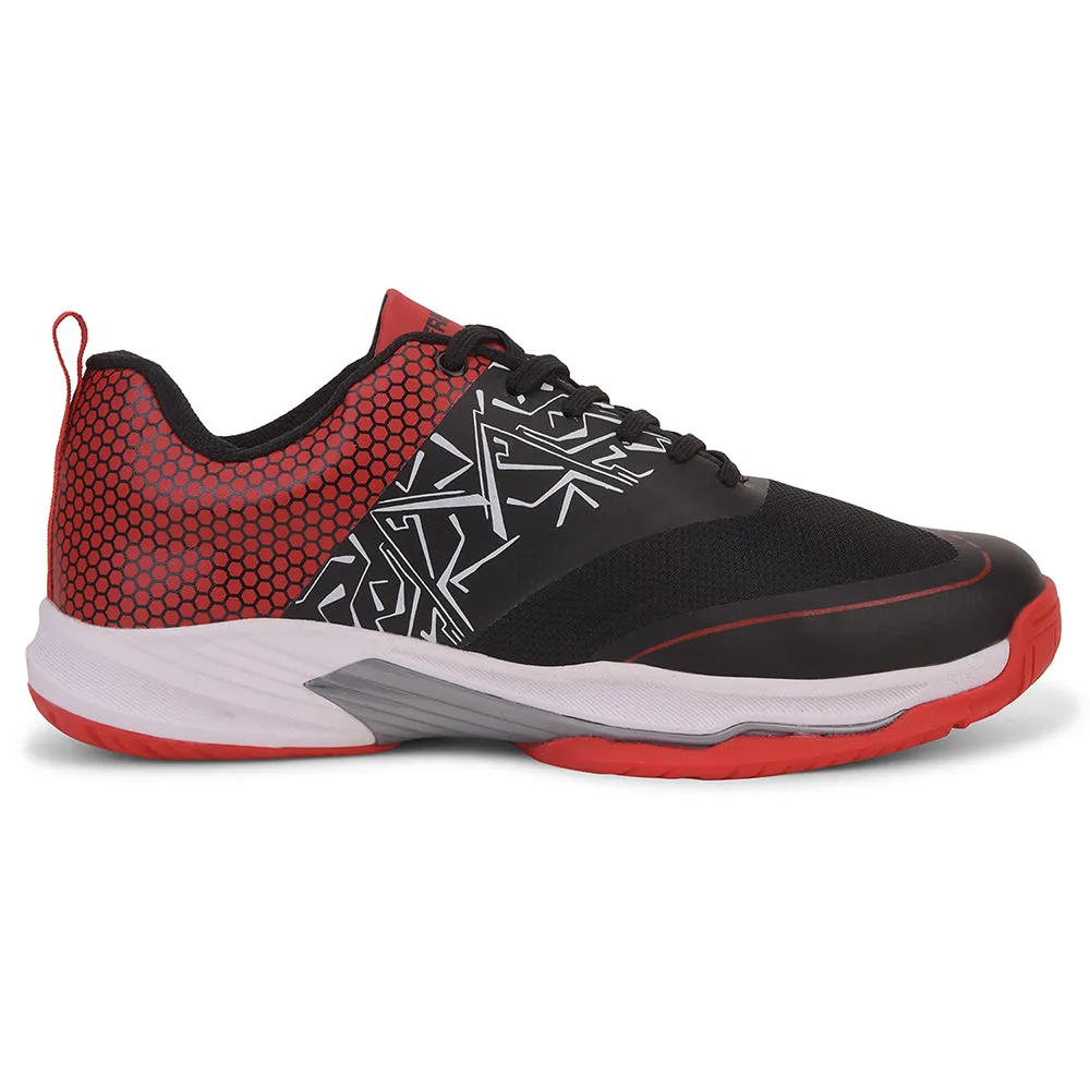 Good Badminton Shoes FREEDOM Black Sports Non-Marking Paddle/Pickleball & Badminton Shoes For Men UNESKO By Liberty