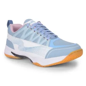 Shuttle Badminton Shoes Online FREEDOM Sky Blue Sports Non-Marking Paddle/Pickleball & Badminton Shoes For Men GRIPPER-01 By Liberty