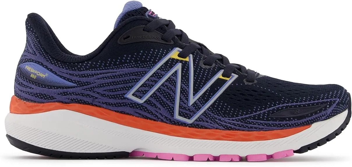 Men's New Balance Fresh Foam X 860v12, Eclipse/Night Sky/Vibrant Orange, 6.5 D Medium New Balance Cream Shoes