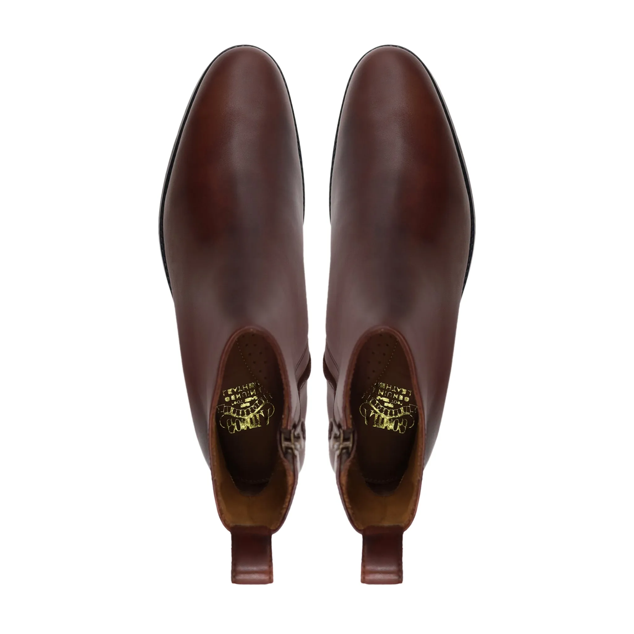 Frisco - Men's Oxblood Calf Leather Chelsea Boot Chelsea Boots Made In France