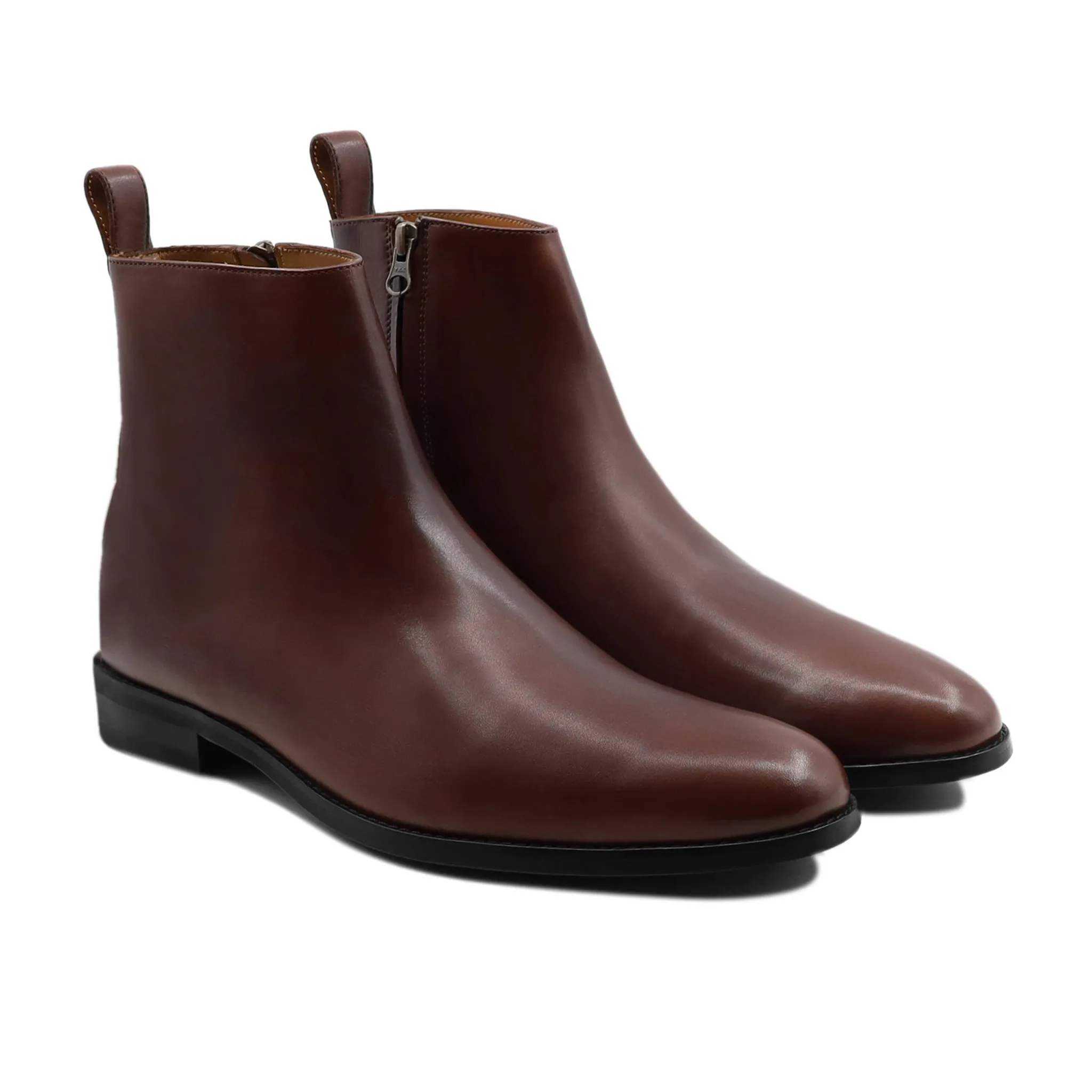 Frisco - Men's Oxblood Calf Leather Chelsea Boot Chelsea Boots Smart Casual