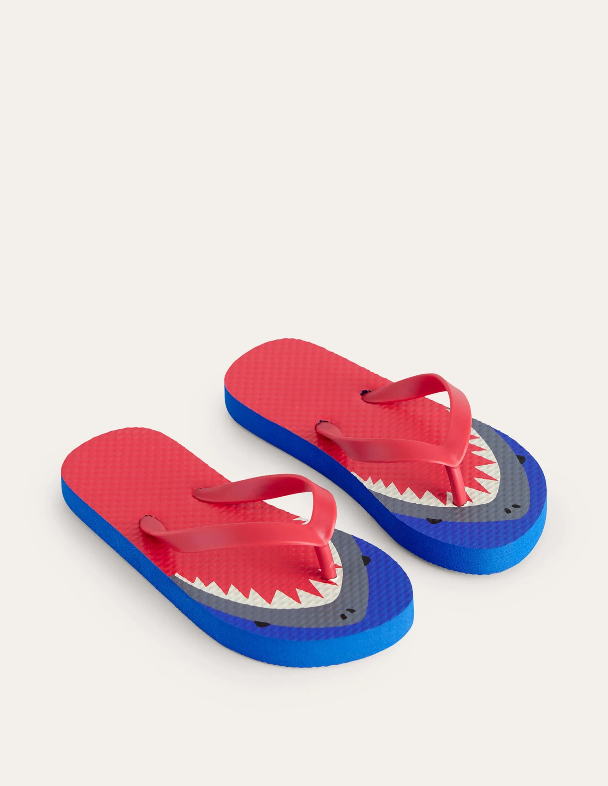 Metatarsal Support Flip Flops Fun Flip Flops-Red Sharks