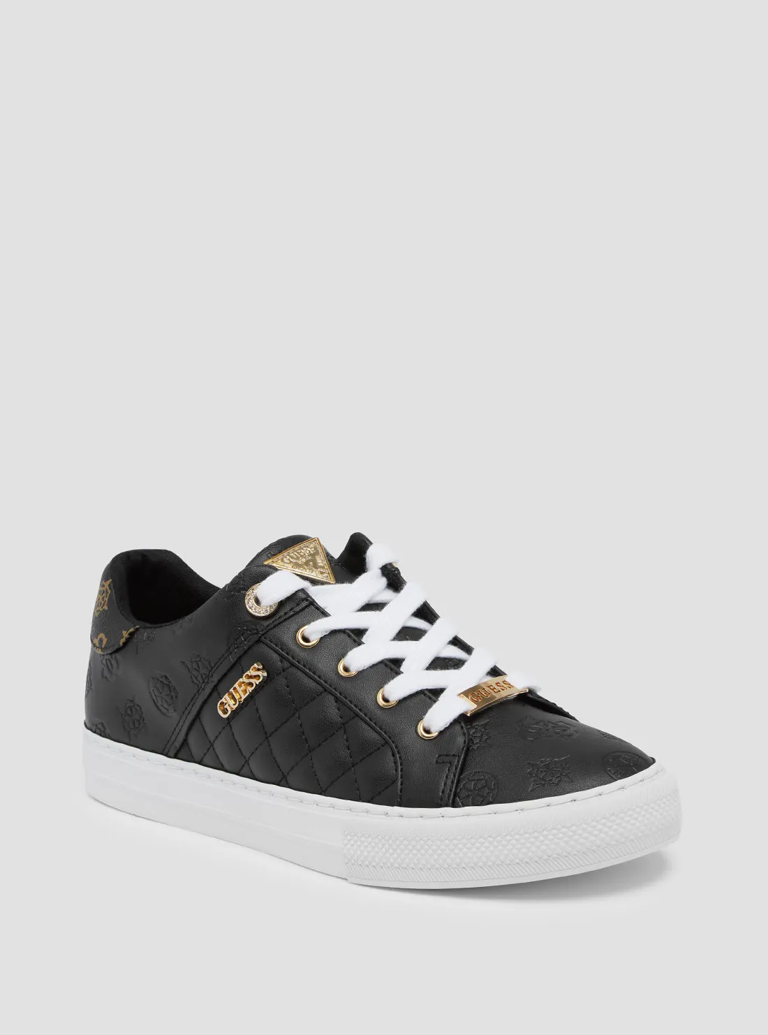 Silver Sneakers Website Black Larsa Low Top Sneakers