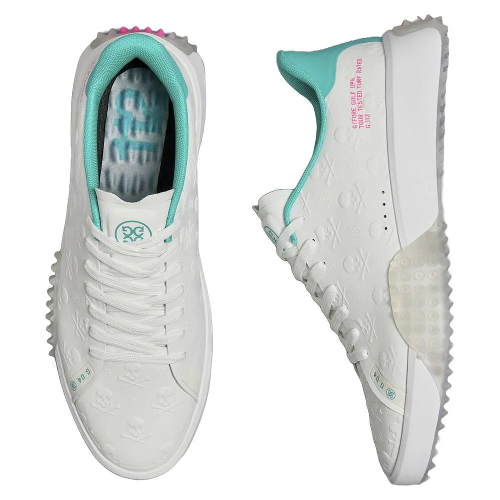 Athlon Golf Gfore G.112 Embossed Skull & Tees Spikeless Golf Shoes Snow/Sardinia - SP25 Men