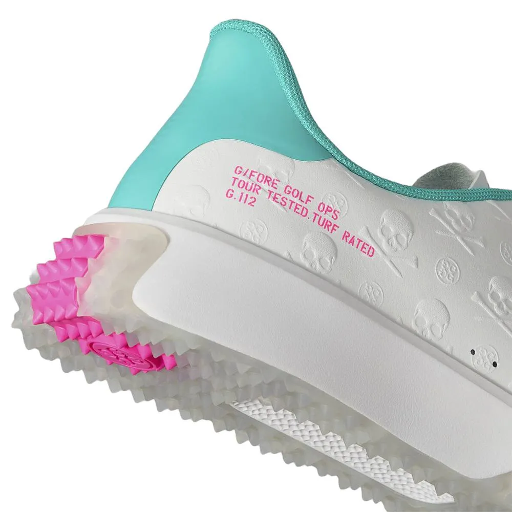 Gfore G.112 Embossed Skull & Tees Spikeless Golf Shoes Snow/Sardinia - SP25 Men Square Toe Golf