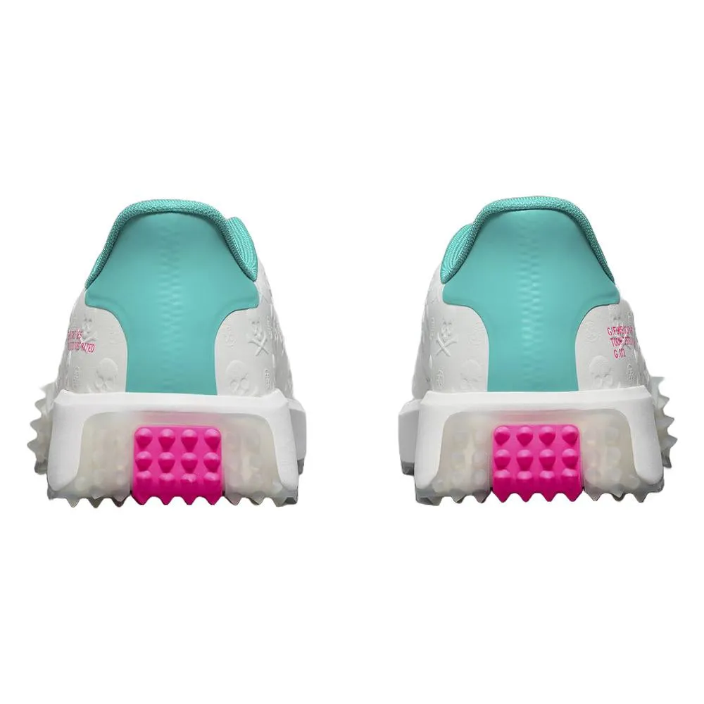 Best And Most Comfortable Golf Gfore G.112 Embossed Skull & Tees Spikeless Golf Shoes Snow/Sardinia - SP25 Men