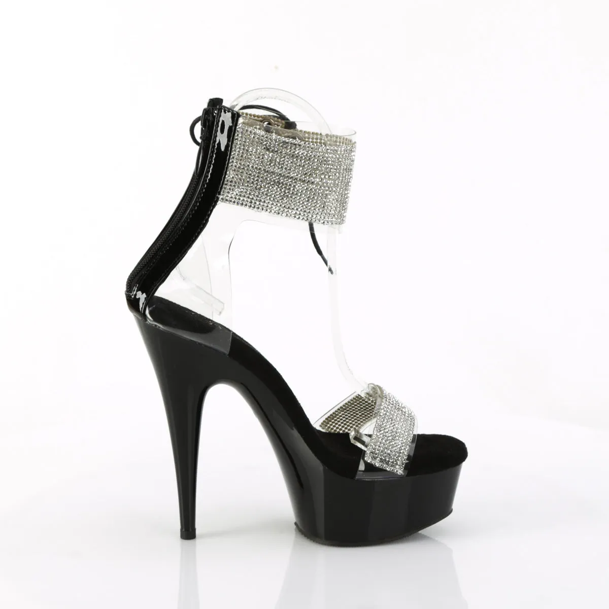 6" Heel  Sandal with Ankle Cuff (DELIGHT-627RS) Walking In High Heels