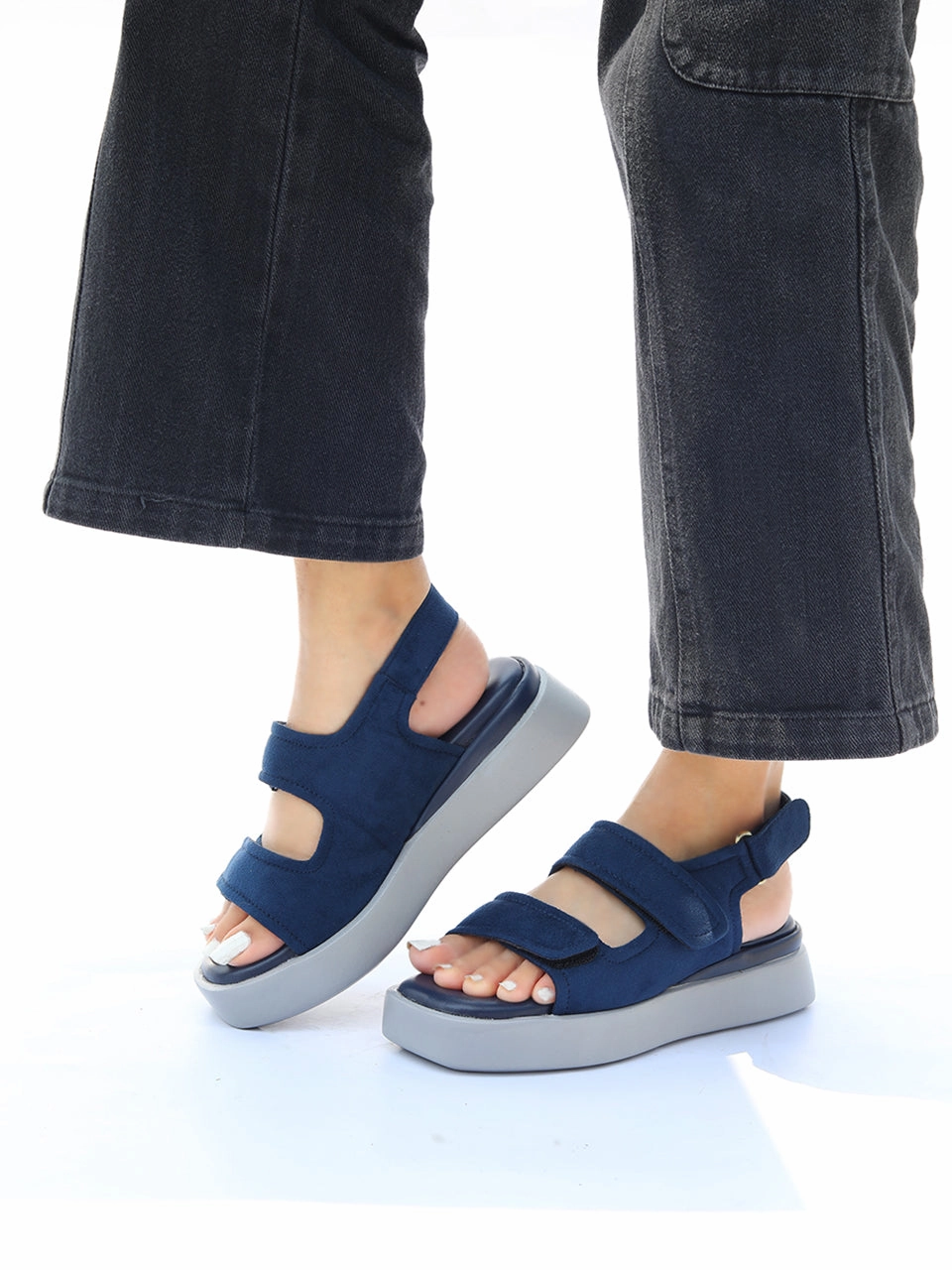 High Heels Pole Dance Eudora Blue Flatform Heels