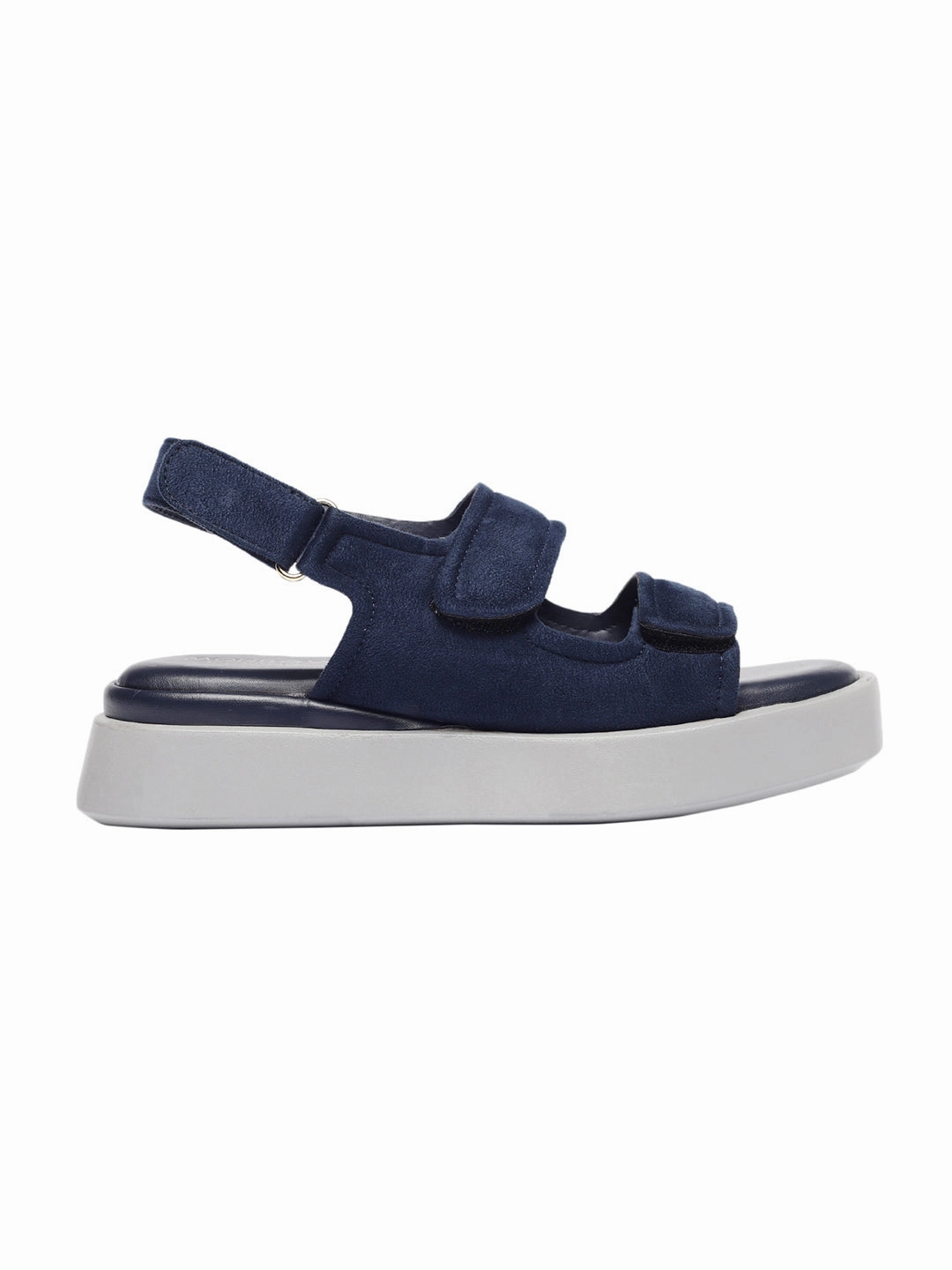 Motorcycle High Heels Eudora Blue Flatform Heels