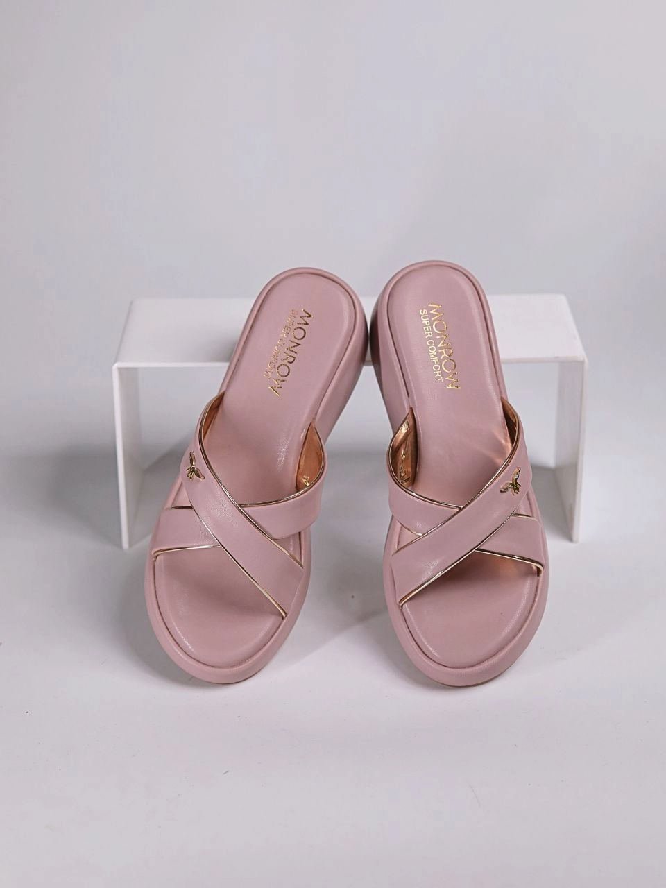 Sparkly High Heel Shoes Anne Lavender Wedge Heels