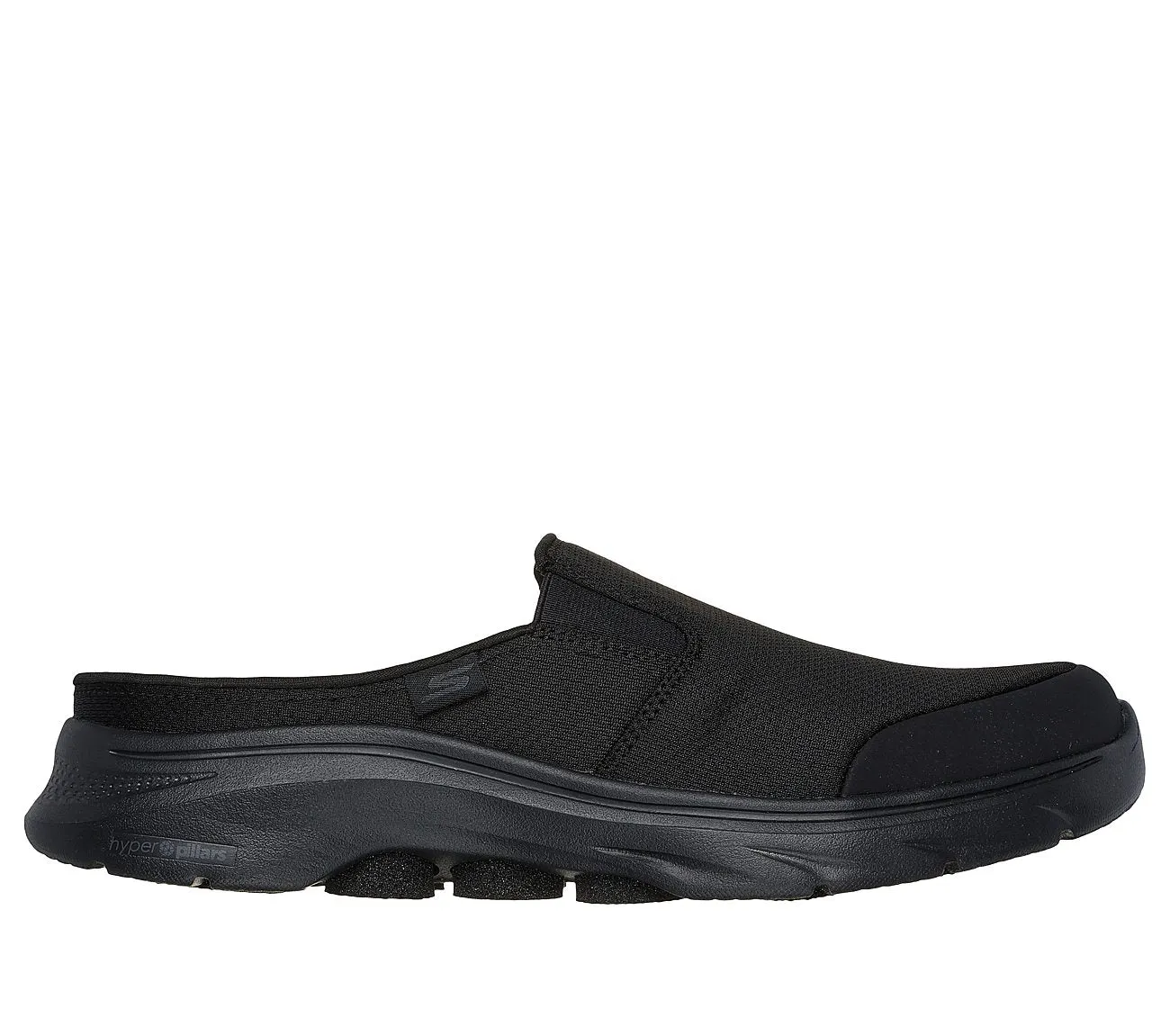 GO WALK 7 - BLACK BLACK Platform Flip Flops With Arch Support
