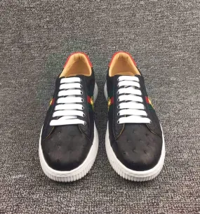 Crocodile Shoes Ostrich Leather Womens Classic Trainers Women  shoes Casual Tennis Sneaker With Strap Bee Bunny Tennis Shoes