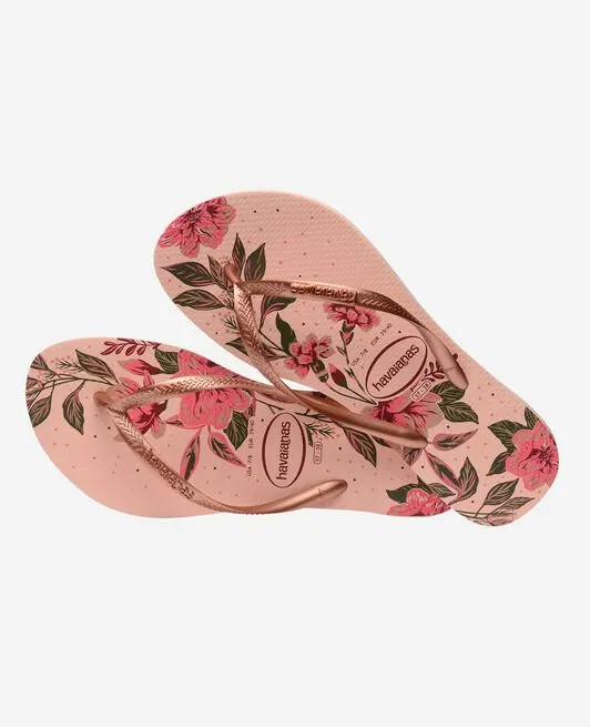 Meghan Markle Flip Flops HAVAIANAS SLIM ORGANIC - BALLET ROSE.GOLDEN BLUSH