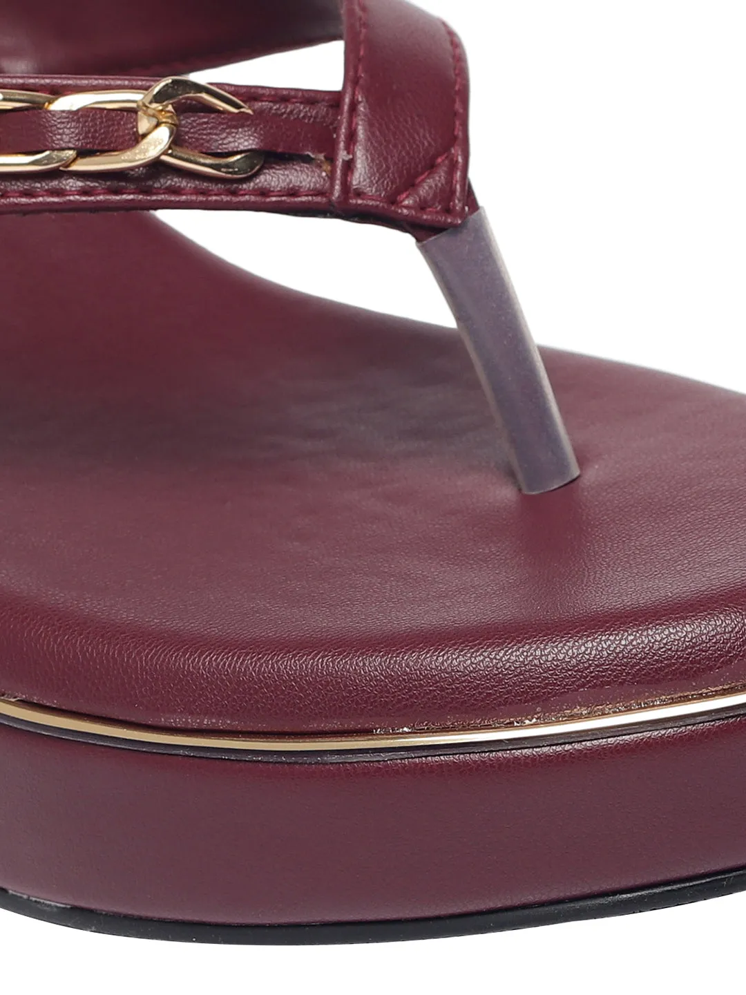 Rosalie Maroon Wedge Heels Size 13 High Heels