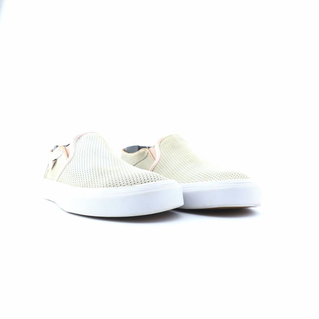 Orthotic Canvas With Leather Detail Slip-on Sneakers-dara VANS CLASSIC
