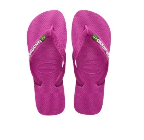 HAVAIANAS BRASIL LOGO - ROSE GUM Narrow Flip Flops