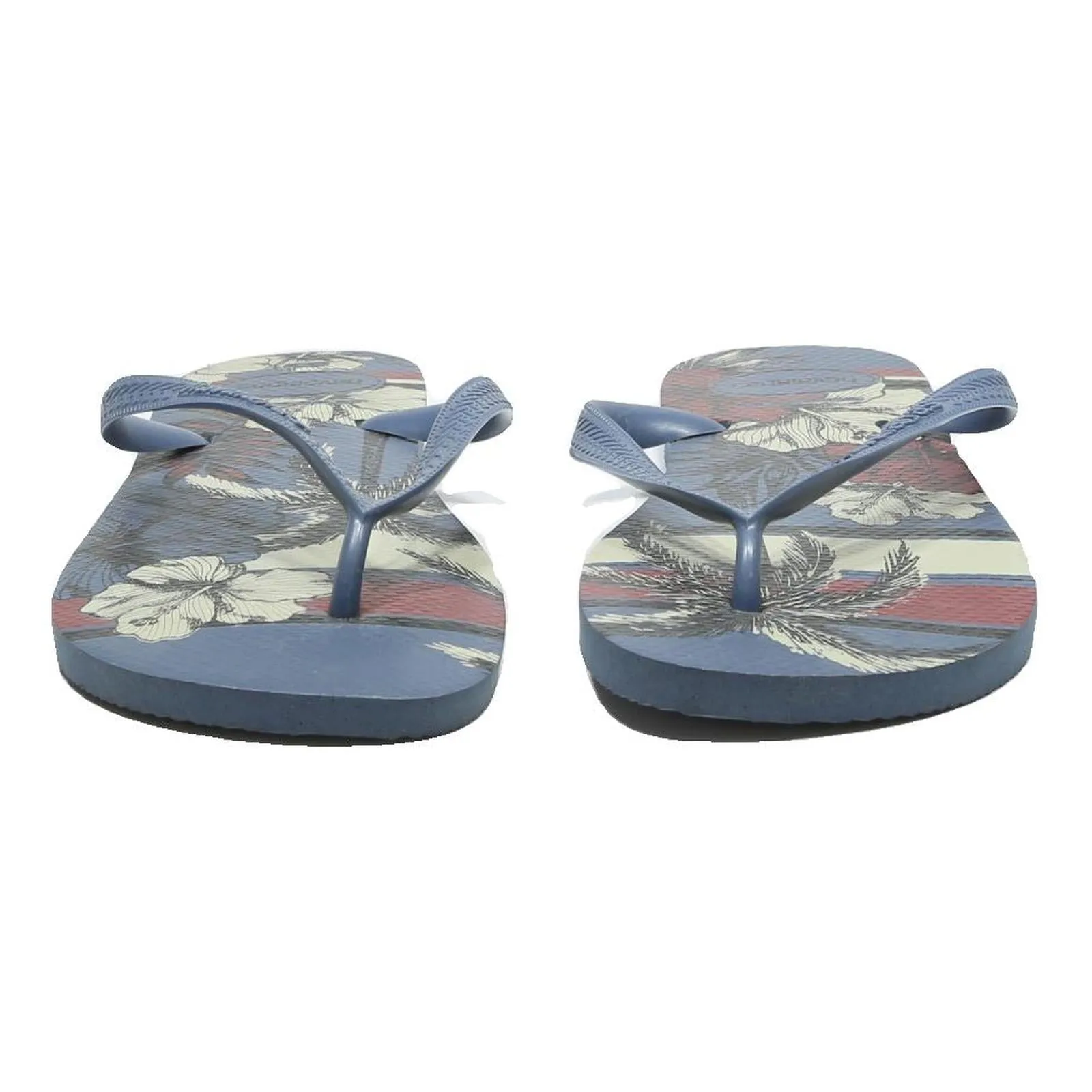 Golden Flip Flops HAVAIANAS Floral Print Mens Blue Synthetic Flip Flops UK 10.5 Beach Casual