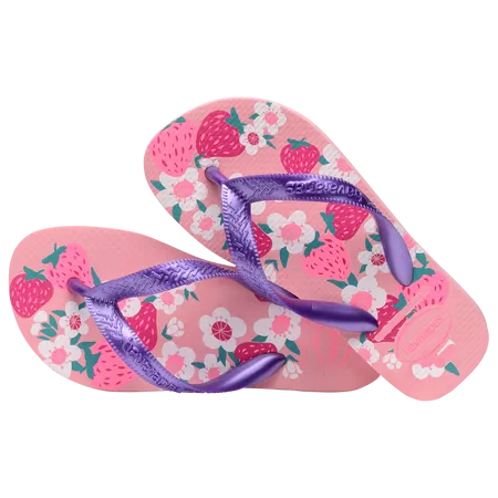 HAVAIANAS KIDS FLORES  - MACARON PINK Kendall Jenner Popularizes Expensive-looking Jeans And Flip-flops Trend