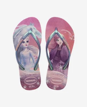 Flip Flops For The Pool HAVAIANAS KIDS SLIM FROZEN - BALLET ROSE