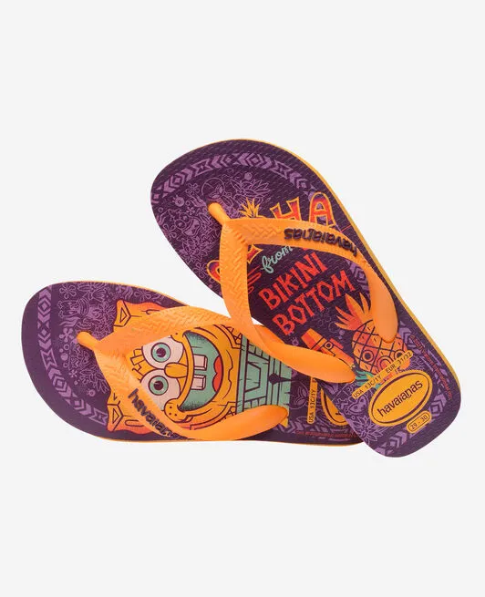 Coach Wedge Flip Flops HAVAIANAS KIDS TOP BOB SPONGE - ORANGE CITRUS