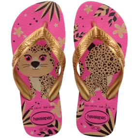 HAVAIANAS KIDS TOP PETS - PINK FLUX Shape Up Flip Flops