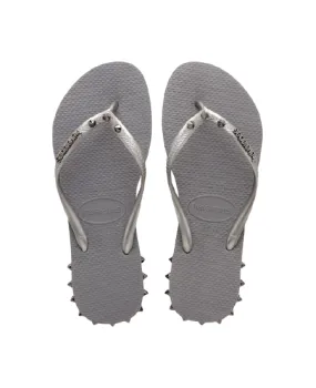 Arches Flip Flops Reviews HAVAIANAS SLIM ROCKY - STEEL GREY