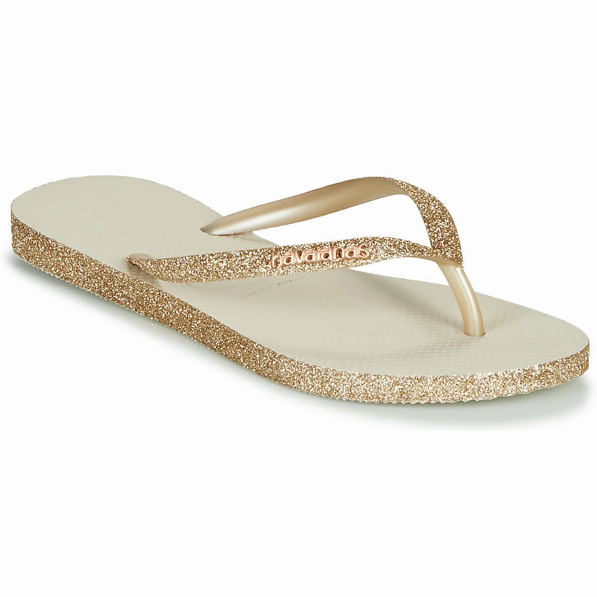 Extra Wide House Slippers HAVAIANAS SLIM SPARKLE - SAND GREY