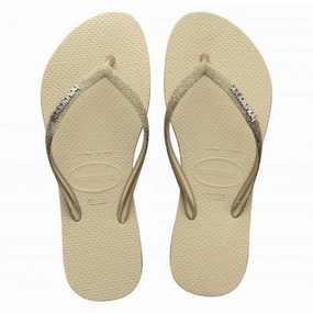 HAVAIANAS SLIM SPARKLE - SAND GREY Guide Gear Slippers