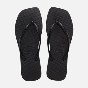 HAVAIANAS SLIM SQUARE  - BLACK Slippers Dupe