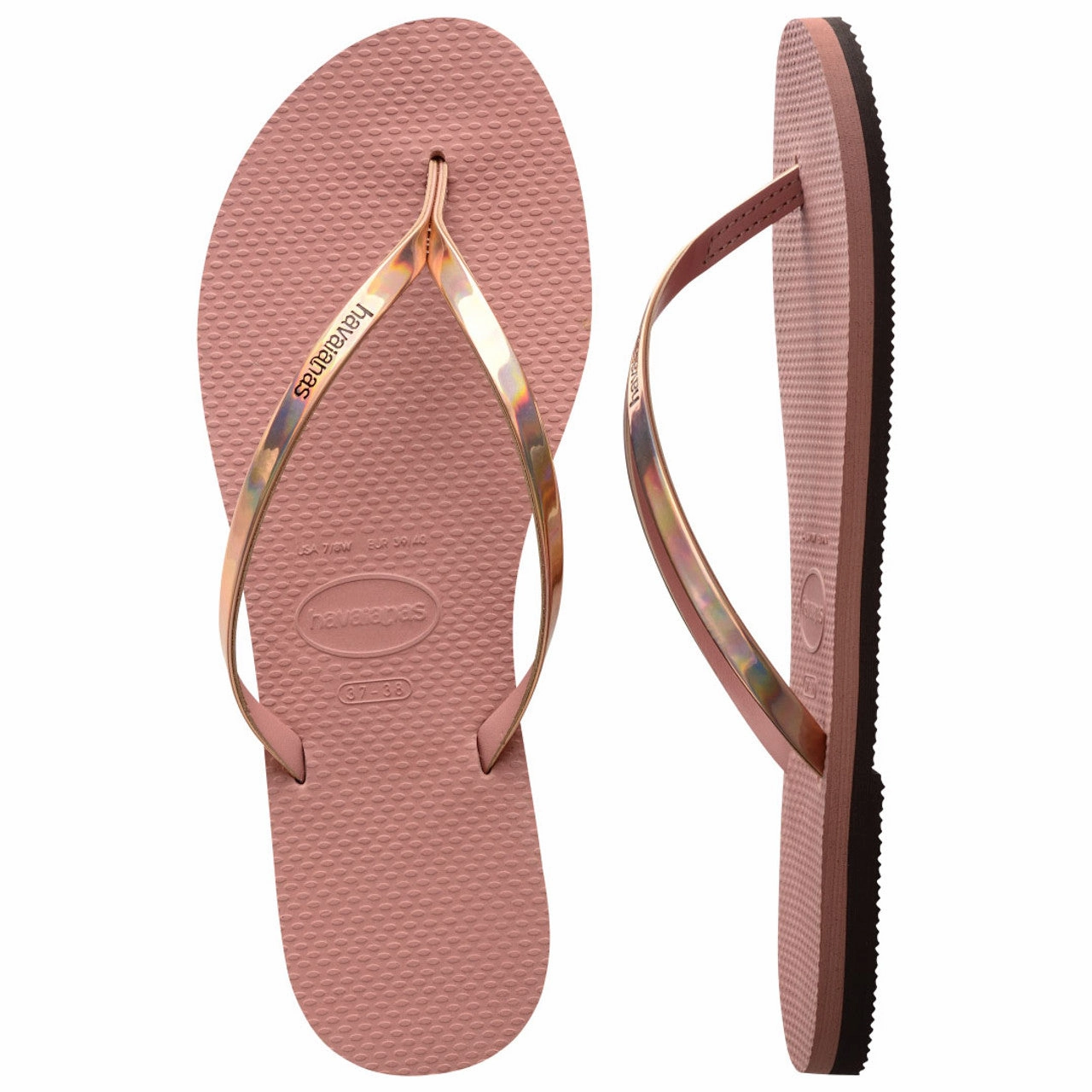 Slippers That Look Like Sneakers HAVAIANAS YOU METALLIC - CROCUS ROSE