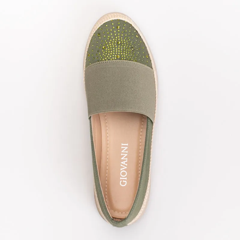 Ballet Flats Vs Pointe Shoes Slip On With Broad Elastic And Rhinestone Detail