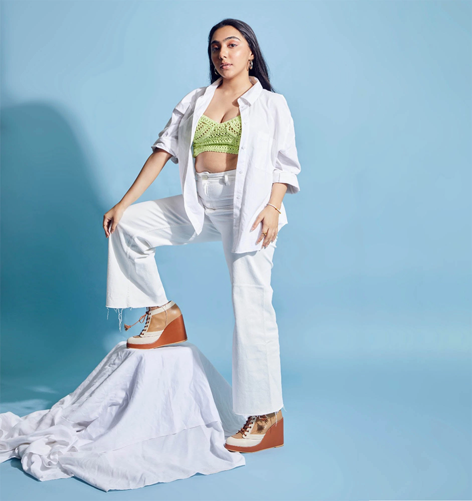 High Heel Shoe Shopping Nougat Sneaker Wedges - Sugar Rush