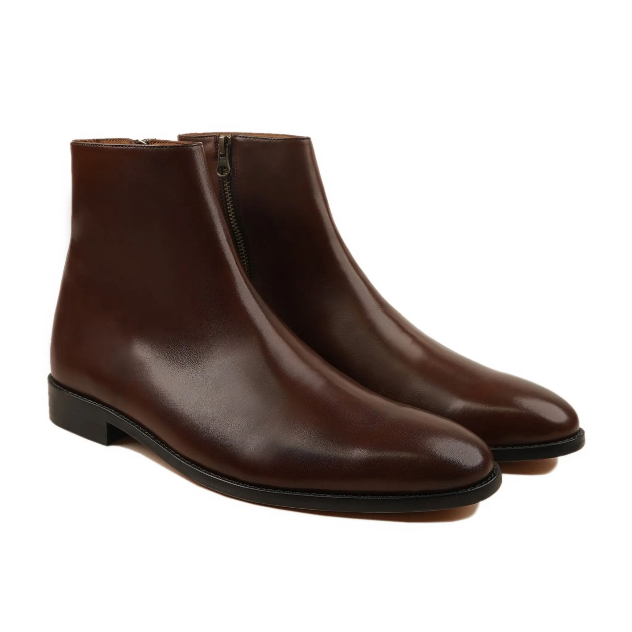 Chelsea Boots Men Fit Heren - Men's Dark Brown Calf Leather Chelsea Boot