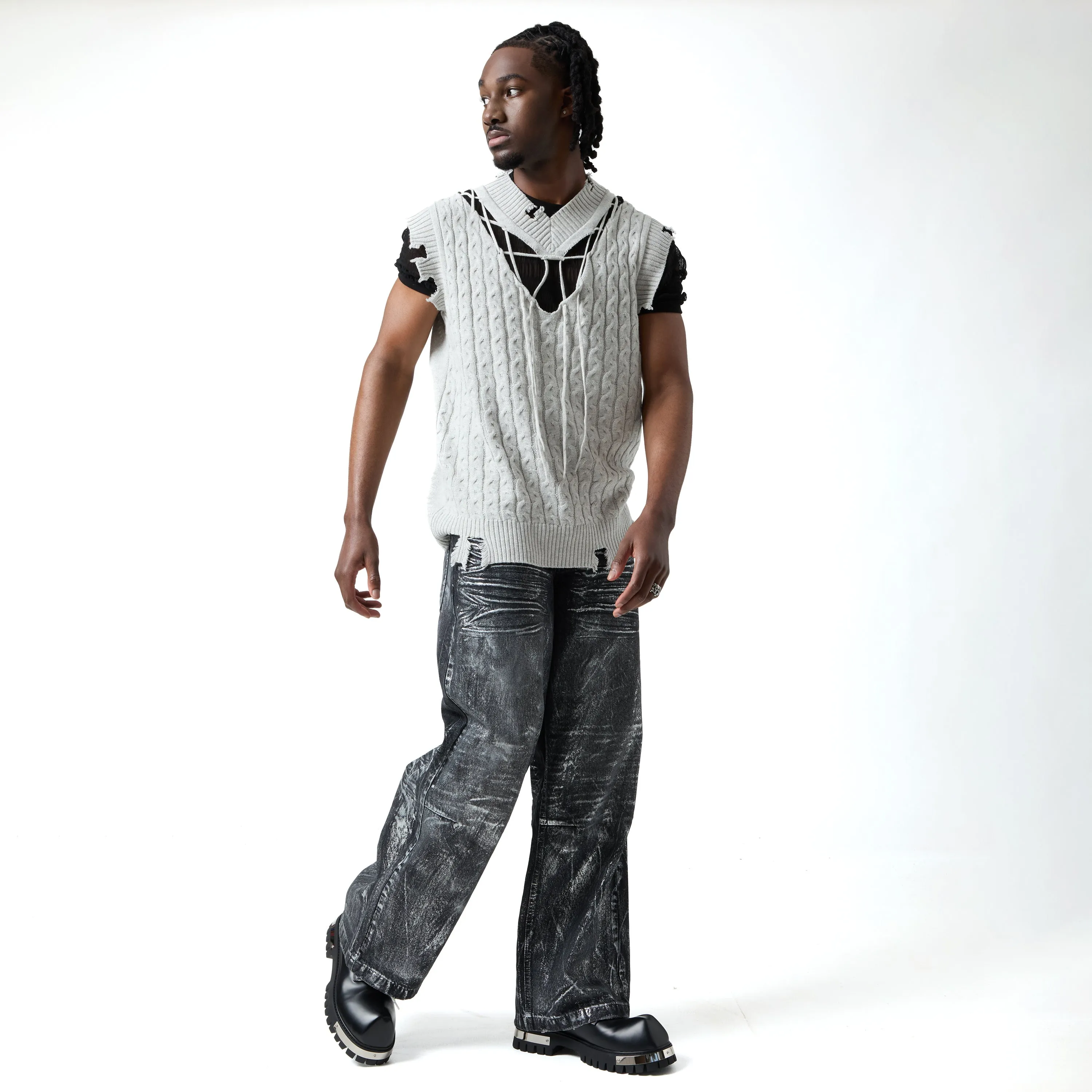 Nemesor M-Cap Men's Chunky Boots - Shadow Day Chelsea Boots