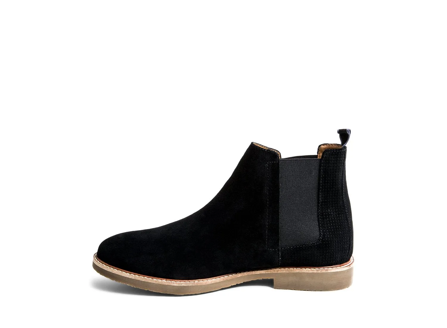 Thick Sole Chelsea Boots HIGHLYTE BLACK SUEDE