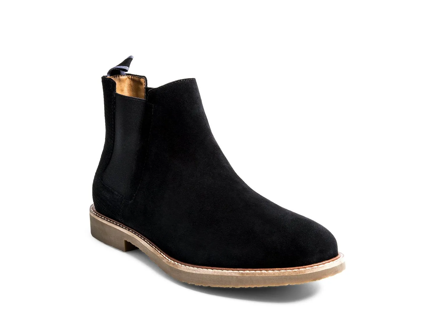 HIGHLYTE BLACK SUEDE Kensington Flora Croc Chelsea Boots