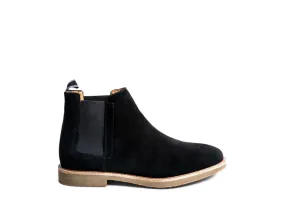 HIGHLYTE BLACK SUEDE Comfortable Leather Chelsea Boots