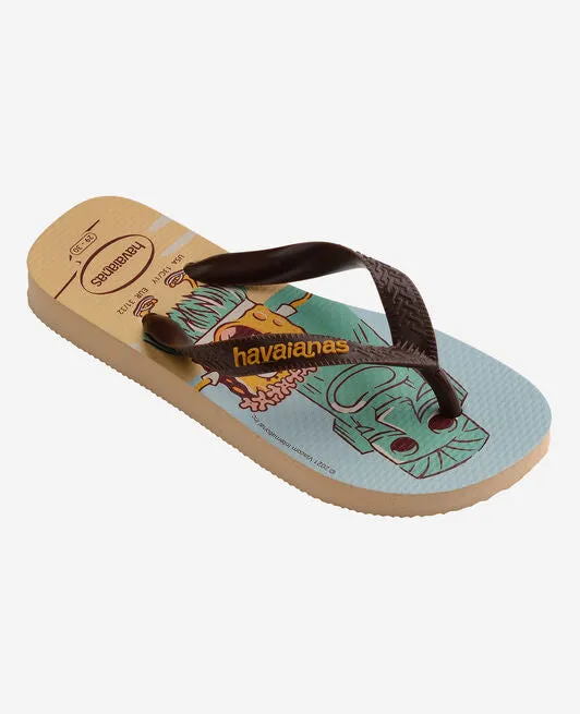 Soft Strap Flip Flops HAVAIANAS KIDS TOP BOB SPONGE - GOLDEN