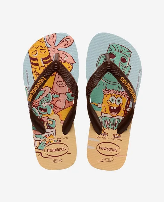 99 Cent Flip Flops HAVAIANAS KIDS TOP BOB SPONGE - GOLDEN