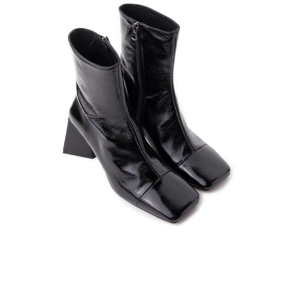 Padlock Ankle Boots Horgen Black Leather