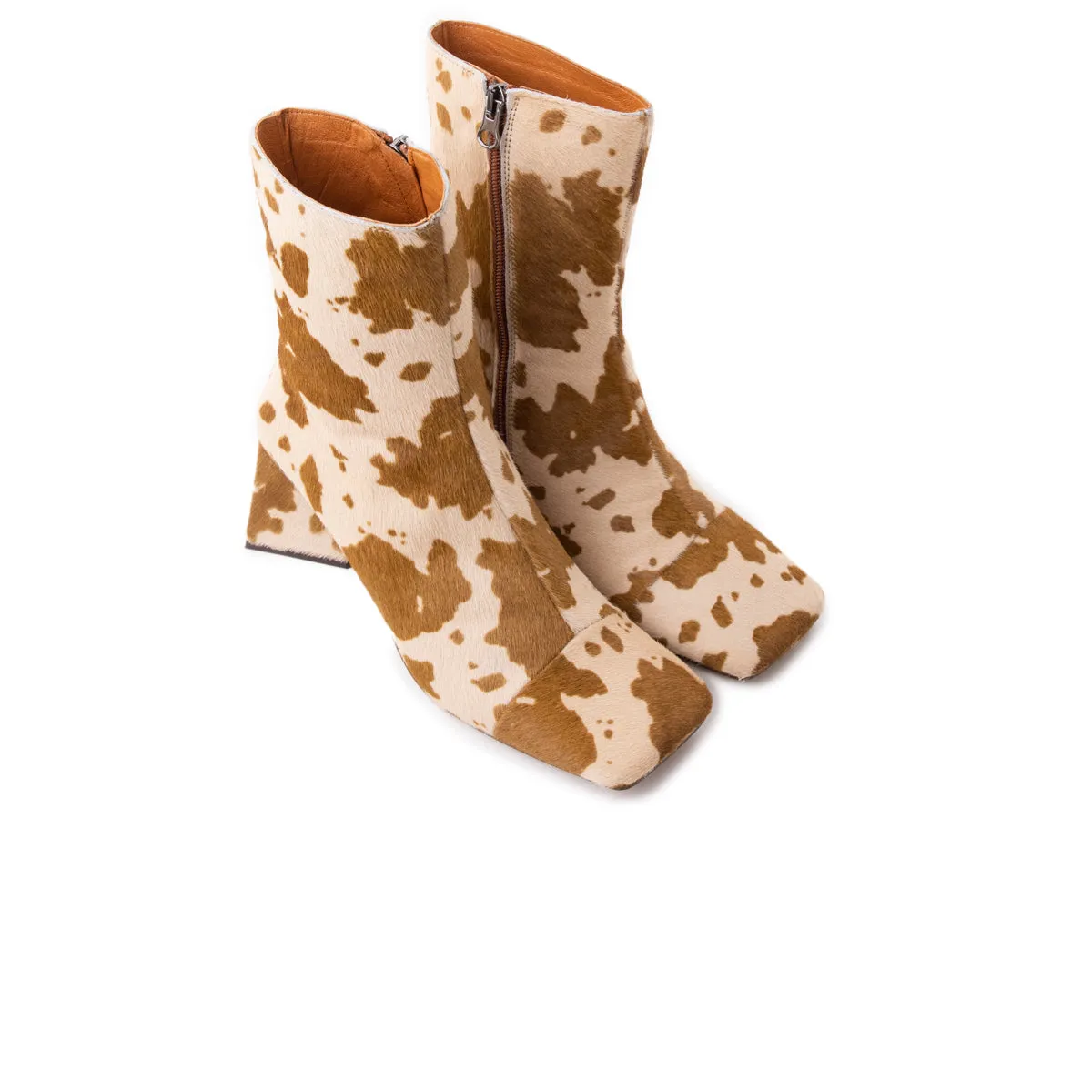 Horgen Cow Pony Print Ankle Boots