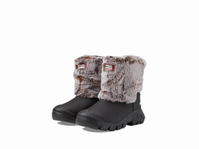 Hunter Intrepid JFT6100RBF-BNR Youth Black Faux Fur Lined Snow Boots JOBB2038 Coga Snow Boots