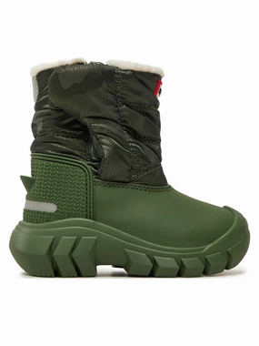 Hunter Intrepid Reflective KFT5001PCT Snow Boots Kids Green Insulated JOBB496 Canadian Snow Boot Brands